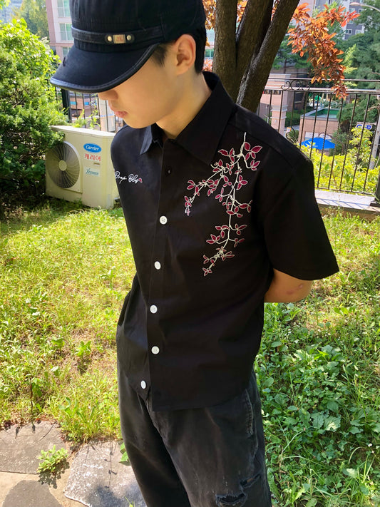 🌸 드랍블로스 벚꽃 자수 셔츠 제작 스토리